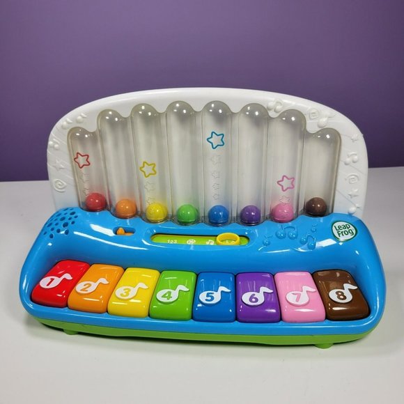 LeapFrog Toys Leapfrog Poppin Play Piano 8 Musical Keys Correspond W Colored Pop Up Balls